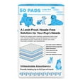 thumbnail image 3 of (3 pack) Gatehouse Large Ultra Absorbent Pup Pee Pads, Dog and Puppy Training Pads with Adhesive Corners, 22"x 22", 50 Count, 3 of 8