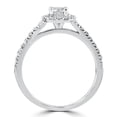 thumbnail image 3 of Silvago Jewel Prong Set 1 Ct Round Cut Lab Created Diamond Ring - 14K White Gold Plated Ring For Women's - Gorgeous Anniversary Gift for Her - Christmas Special Gift - Simple Halo Ring, 3 of 3
