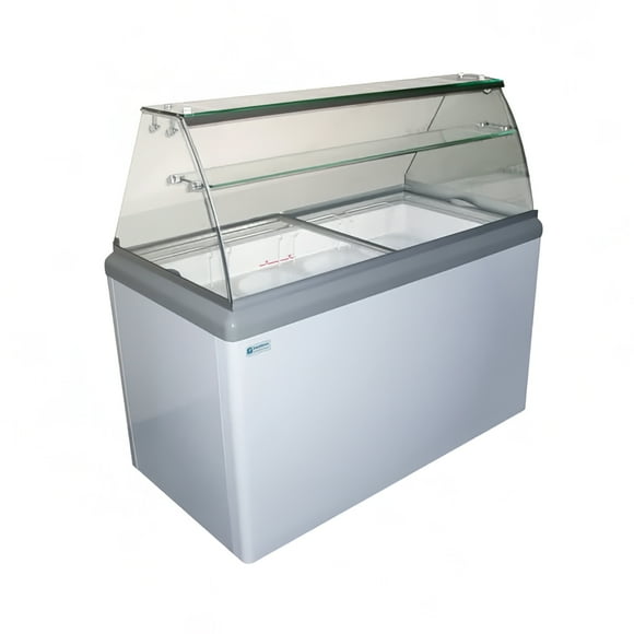 Excellence Industries HBD-4HC 28 1/2" Stand Alone Armoire à Tremper la Crème Glacée W / 6 Capacité de la Baignoire - Blanc, 115v