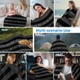 thumbnail image 5 of Black White Geometric Cooling Blanket,Lightweight Breathable Summer Throw Blanket with Double Sided Cold Effect,Modern Striped Plaid Abstract Art Picnic Blankets Bed Sheet for Hot Sleepers 30"x40", 5 of 8
