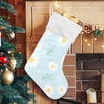 thumbnail image 5 of Coolnut Christmas Stocking Personalized Daisy Large Candy Stocking Hanging Gift Xmas Stockings Decoration 2PCS for Family Holiday Party Ornaments Decor Fireplace, 5 of 7