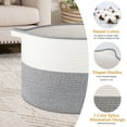 thumbnail image 3 of LITERRA Cotton Rope Clothes Baskets for Storage 25 Gallon, Woven Basket, Living Room Bedroom Towel Basket for Organizing, 3 of 6