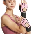 thumbnail image 2 of sweethay 2 piezas de guantes profesionales para gimnasio, Fitness, levantamiento de pesas, mujeres, hombres, Crossfit, entrenamiento, culturismo, medio Gimnasios en casa sweethay OD005727-00, 2 of 6