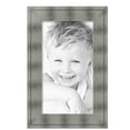 thumbnail image 2 of ArtToFrames 14" x 25" Platinum Ridge Brushed Slvr Picture Frame, 14x25 inch Silver Wood Poster Frame (WOM-5249),  Pack, 2 of 6