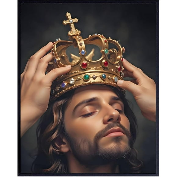 Jigsaw Wooden puzzle 500 pieces Jesus is King Christian The Christ Christian Catholic for Adults and Kids Educational Suitable for Puzzle Enthusiasts and Collectorsspiritual Home Decoration