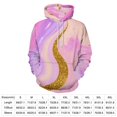 thumbnail image 2 of Pink Purple Gold Marble Art Men's Women New Sweatshirt Hoodie Men's Plus Size Sweatshirt Hooded Sweatshirt 3d Printed Street Men's Cloth, 2 of 6