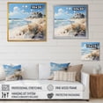 thumbnail image 4 of Designart "Charming Seaside Escape I" Beach Floater Framed Canvas Wall Art, 4 of 5