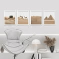 thumbnail image 3 of PixonSign Framed Wall Art Egyptian Pyramid Antelope Prints, Set of 4 Africa Desert Animals Photography Wall Decors, Nature Wall Décor, Adhesive Canvas Poster, Modern Home Artwork - 8"x10" White, 3 of 5