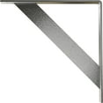 thumbnail image 4 of Ekena Millwork 2"W x 16"D x 16"H Traditional Steel Bracket, Stainless Steel, 4 of 13