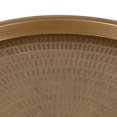 thumbnail image 4 of Kate and Laurel Mahdavi Table Basse Ronde Bohème-Chic en Métal Martelé avec Plateau, Or Foncé, 4 of 5