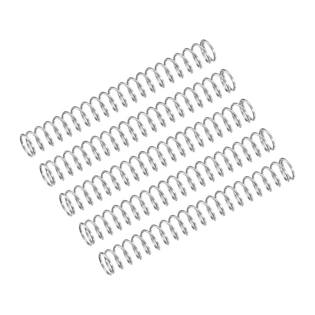 Unique Bargains Ressort de Compression, Lot de 5 Acier Inoxydable 304, 6mm OD, Fil de 0,6mm, Longueur 50mm
