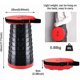 thumbnail image 2 of Retractable Seat Folding Stool - Portable Plastic Camping Stool (150kg Load Cap), 2 of 5