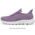 thumbnail image 5 of Rumpra Women Step-In Slip On Walking Sneakers, Hands-Free No-Bend Design, Breathable Knit Lightweight Shoes, Cushioned EVA Non-Slip Outsole for Work & Daily Wear, 5 of 7