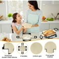 thumbnail image 7 of 2Pcs Reusable Silicone Bread Baking Mat Tutuviw Non-Stick Baking Mat Sourdough Bread Sling for Oven Loaf Pan Liners Dough Transfer Tool with 4 Handles Sourdough Bread Baking Supplies Easy Clean, 7 of 7