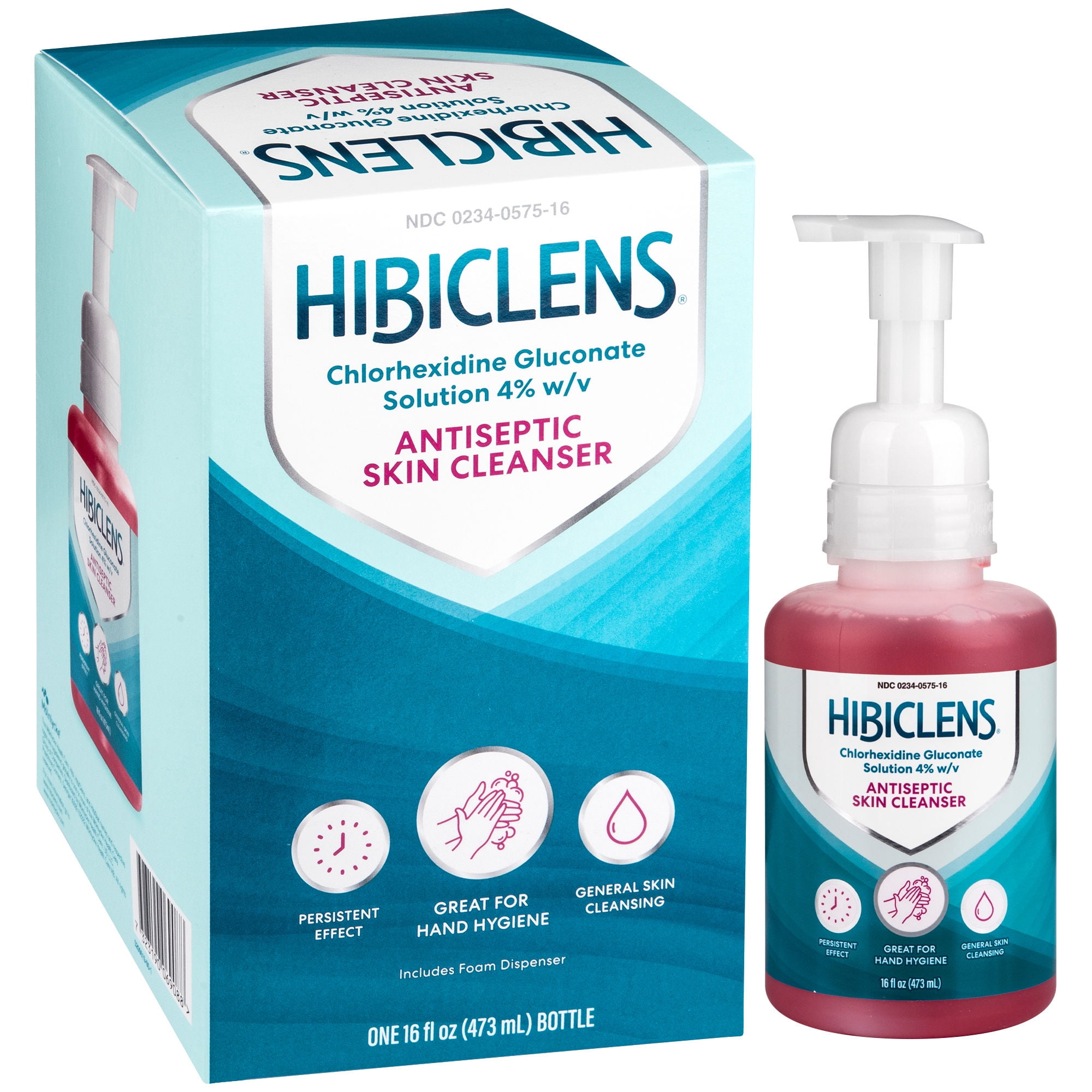 Hibiclens Antiseptic Skin Cleanser, with foam pump 16OZ