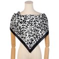 thumbnail image 2 of Women Leopard Print Square Satin Scarf, 35" Large Silky Head Wrap Scarves Bandanas, 2 of 6