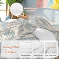 thumbnail image 2 of King 4 Piece Bedding Set Summer Palm Tree Tropical Plant Abstract Leaf Soft Breathable Duvet Cover and Pillowcase, Farm Vintage Wood Grain Duvet Cover Set Bed Sheets for Bedroom Dormitory Guest Room, 2 of 9