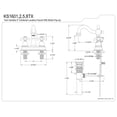 thumbnail image 2 of Kingston Brass KS1601TX 4 in. Centerset Bathroom Faucet, Polished Chrome, 2 of 2