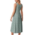 thumbnail image 6 of Wiholl Summer Dresses for Women Flowy Casual Midi Dress Beach Vacation Sundresses with Pockets, 6 of 9