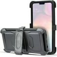 thumbnail image 2 of For 6.4" Samsung Galaxy A20 Combo Holster Belt Clip Kickstand Dual Layer Protective Case Raised Bevel Design Enhance Camera and Screen Protection Shockproof Impact Bumper Phone Case [Huntingcamo], 2 of 4