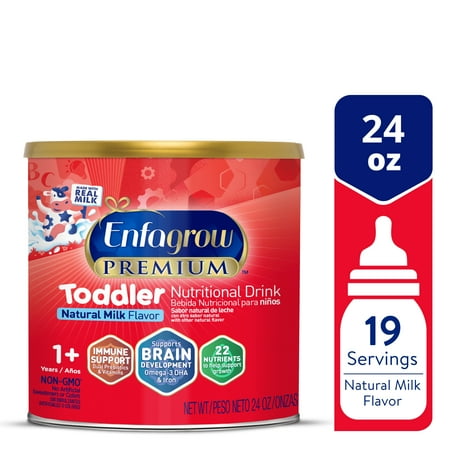 Enfagrow Premium Toddler Milk Nutritional Drink, Enfagrow Toddler Drink, Try Our Brain-Supporting Trio, 24 Oz Can