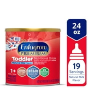 (4 pack) Enfagrow Premium Toddler Milk Nutritional Drink, Enfagrow Toddler Drink, Try Our Brain-Supporting Trio, 24 Oz Can