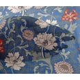 thumbnail image 4 of oneOone Viscose Chiffon Blue Fabric Leaves & Floral Sewing Craft Projects Fabric Prints By Yard 42 Inch Wide, 4 of 4