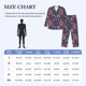 thumbnail image 4 of Balery Floral Pijama para Hombre de Dos Piezas con Manga Larga, Conjunto de Dormir y Descanso Suave con Bolsillos-Large, 4 of 7