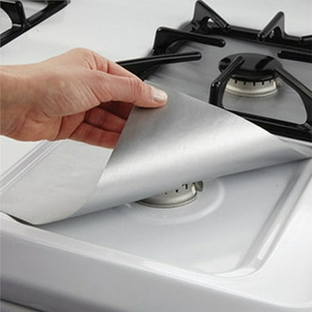 

amousa 2PCS Universal Stove Burner Covers Protector Sheets Oven Liner Reusable SL