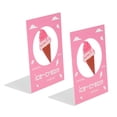 thumbnail image 1 of 2Pcs Metal Bookend Nonskid Stable Book Stopper Supporting Shelves for Home OfficeIce Cream, 1 of 14