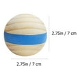 thumbnail image 2 of DEBGFS 1 Set French Style Bocce Game Wood Balls for Children Summer Activities 2.8in, 2 of 8