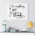 thumbnail image 2 of Scripture Walls  In Everything Give Thanks Thessalonians 5:18 Bible Verse Canvas Christian Wall Art Ready to Hang Unframed, 2 of 12