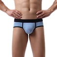 thumbnail image 1 of PEASKJP Men's Stretch Briefs U-Shape Support Briefs Underwear,Green S, 1 of 4