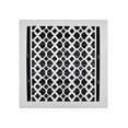 thumbnail image 1 of Prima Decorative 10” x 10” (VR-100) Cast Aluminum Floor Register with Damper – Tudor Mushroom Vent Cover, Decorative HVAC Grille for Floors, Walls & Ceilings – Repaintable, Black, Brown, White, 1 of 9