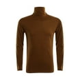 thumbnail image 3 of Chandail à Col Montant en Coton pour Homme, Col Roulé, Gris Pâle, 3TG, 3 of 5