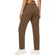 thumbnail image 5 of HADST Women's Cargo Drawstring Elastic Waist Pants Utility Trousers with Multi-Pockets, Solid Color Straight Fit for Outdoor, 5 of 7