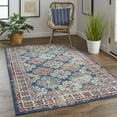 thumbnail image 2 of Feizy Nolan Transitional Oriental, Blue/Red/Ivory, 12'10" x 15' Runner Easy Care Stain Resistant Fade Resistant Vintage Bordered Floor Rug for Living room Bedroom, 2 of 8