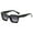 Bright Black Double Grey, variant on Vintage Sunglasses for Women and Men Retro Sun Glasses with Resin Lenses Plastic Frame Driving and Travel Eye
