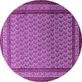 thumbnail image 1 of Ahgly Company Indoor Round Persian Purple Traditional Area Rugs, 7' Round, 1 of 4