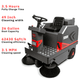 thumbnail image 2 of SANITMAX SM1250+ Ride-on Industrial Floor Sweeper, 69000 Sqft/h, 3.5 Hr Fast Charging Lithium Battery, 2 of 7