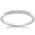 thumbnail image 1 of G-VS 1/4ct 100% Diamond Wedding Ring 14K White Gold Womens Band Lab Grown, 1 of 2