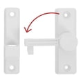 thumbnail image 5 of NICEXMAS Gate Hardware Zinc Alloy White 1 Set for Outdoor Use, 5 of 6