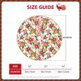 thumbnail image 2 of Salouo Pineapple Flower Christmas Tree Skirt 30" Farmhouse Christmas Decorations Snowman Xmas Tree Skirt Tree Mat for Holiday Party Decor, 2 of 8