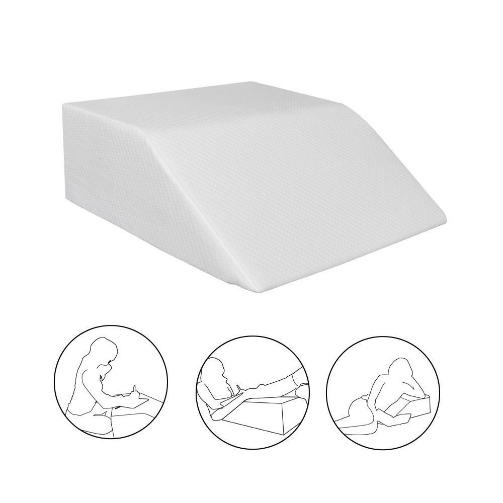 Leg Elevation Pillow with Memory Foam Top Elevating Leg Rest to