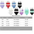 thumbnail image 2 of URMAGIC URMAGIC 7-14T Child Girls 2 Piece Bikini Set V Neck Solid Color Bathing Suit, 2 of 5