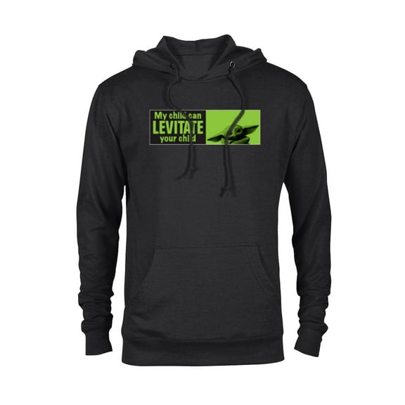 Star Wars The Mandalorian My Child Can Levitate Your Child - Pullover Hoodie for Adults - Customized-Black
