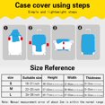 thumbnail image 3 of Footprints Printed Luggage Cover Suitcase Protector Thicker Elastic Dust Covering for 18-28 Inch Trolley Case Travel Accessories blue L, 3 of 6