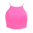 thumbnail image 5 of Glisme Swimsuits For Women 50S Tie Knot Back Soft Padding Bikini Top Swimsuit Tops Pink Bathing Suits For Swimming Pool, 5 of 5
