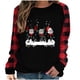 thumbnail image 2 of Puntoco Camiseta Suelta Estampada de Invierno para Mujer Blusa de Manga Larga Cuello Redondo Tops Casuales Puntoco Puntoco-8115, 2 of 3