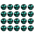 thumbnail image 1 of 20Pcs Bricolage Griffe Diamants Robe de Mariée Rétro Mode Artisanat Verre Vêtements Décorations19mm Vert Émeraude Rond Verre Diamant, 1 of 14